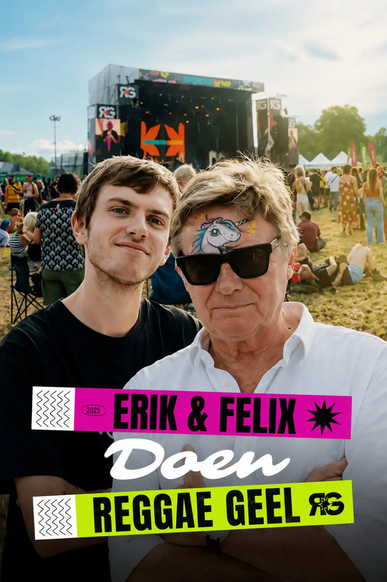 Постер к сериалу "Erik & Felix doen Reggae Geel"
