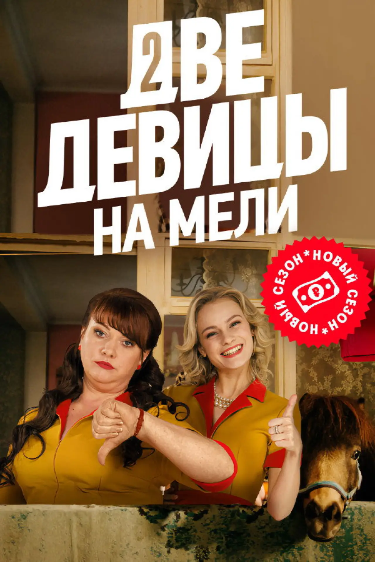 Постер к сериалу "Две девицы на мели"