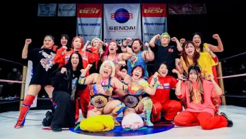 Задник к сериалу "Женский прореслинг Sendai Girls" #1510985