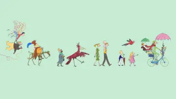 Задник к сериалу "Quentin Blake
