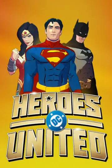 Объединенные герои DC постер