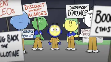 Задник к сериалу "Deep Space Discounts" #1586321