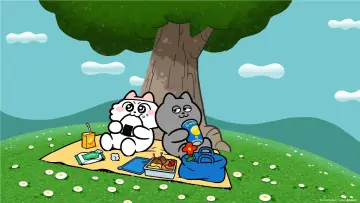 Задник к сериалу "ンめねこ" #1599652