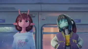 Задник к сериалу "銀河特急 ミルキー☆サブウェイ" #1551400