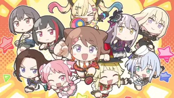 Задник к сериалу "GANSO! BanG Dream Chan" #1316984