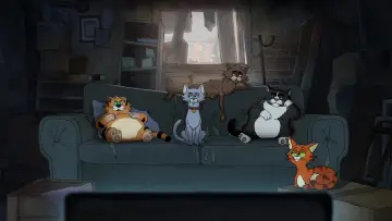 Задник к сериалу "Рики Джервейс: уличные коты" #1321996