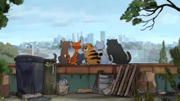 Задник к сериалу "Рики Джервейс: уличные коты" #1321997