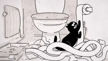Задник к сериалу "Putain de chat !" #1484319