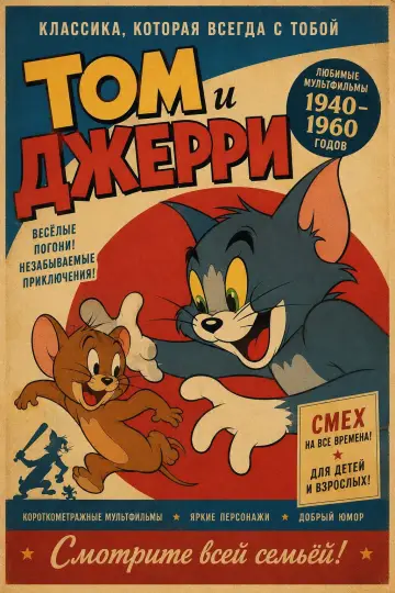 Том и Джерри постер