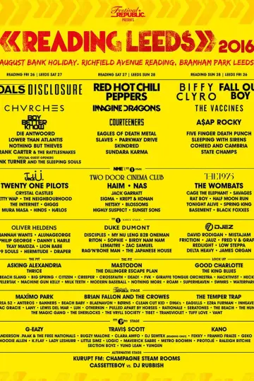 Reading + Leeds Festival 2016