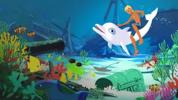 Задник к сериалу "Oum le dauphin blanc" #1546914