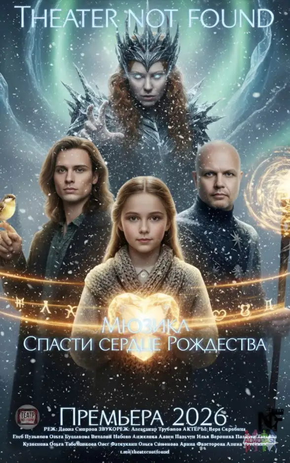 Театр NOT FOUND объявляет экстренный добор в команду спектакля Мюзик &laquo;Спасти сердце Рождества&raquo;.