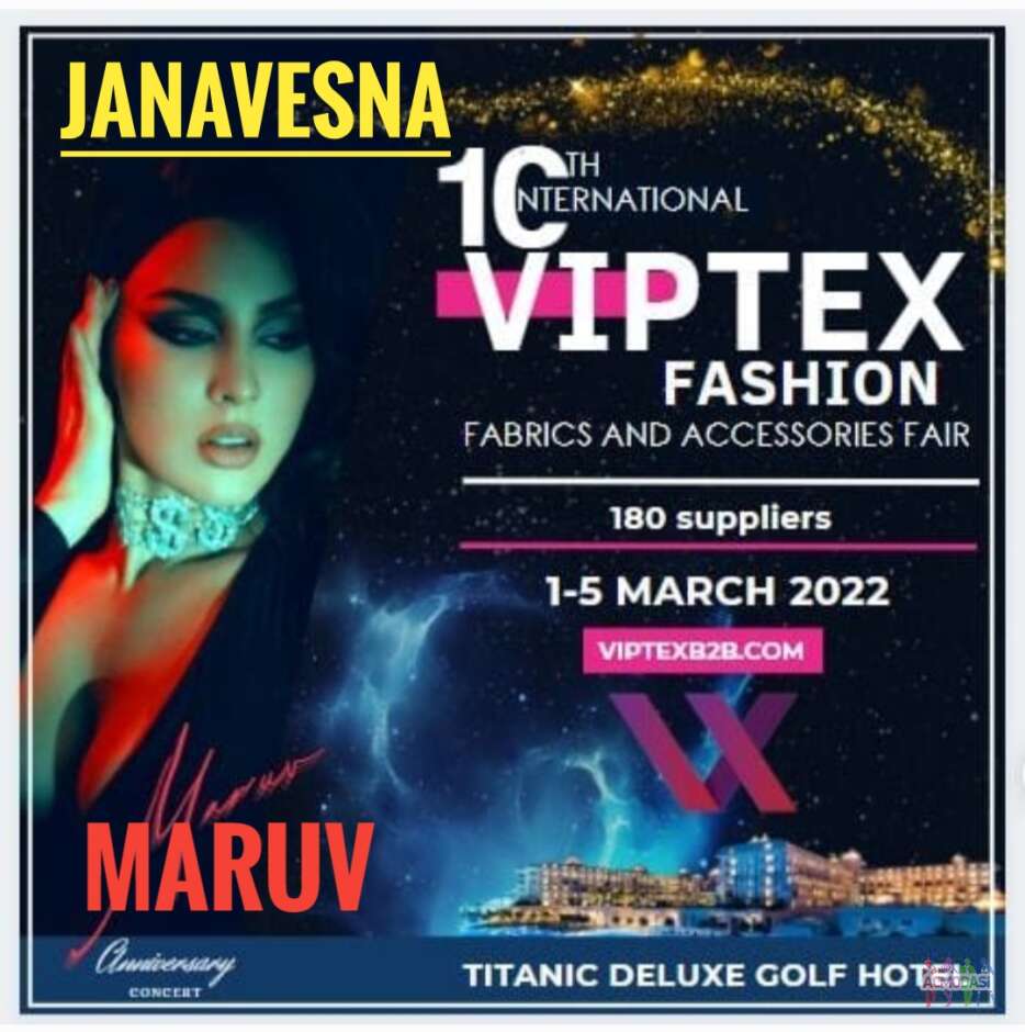 Модный показ на концерте певицы Maruv в Турции в роскошном Titanic Golf Belek 3 марта