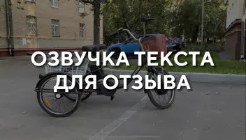 Озвучка текста для отзыва на электротранспорт