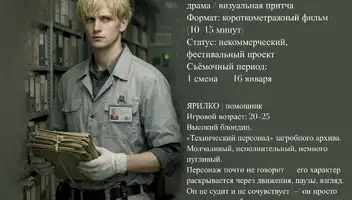 Роль второго плана : &laquo;Ярилко&raquo; в к/м &laquo;Протокол 9:5&raquo;